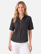 Chemise Femme Col Polo Manches Courtes