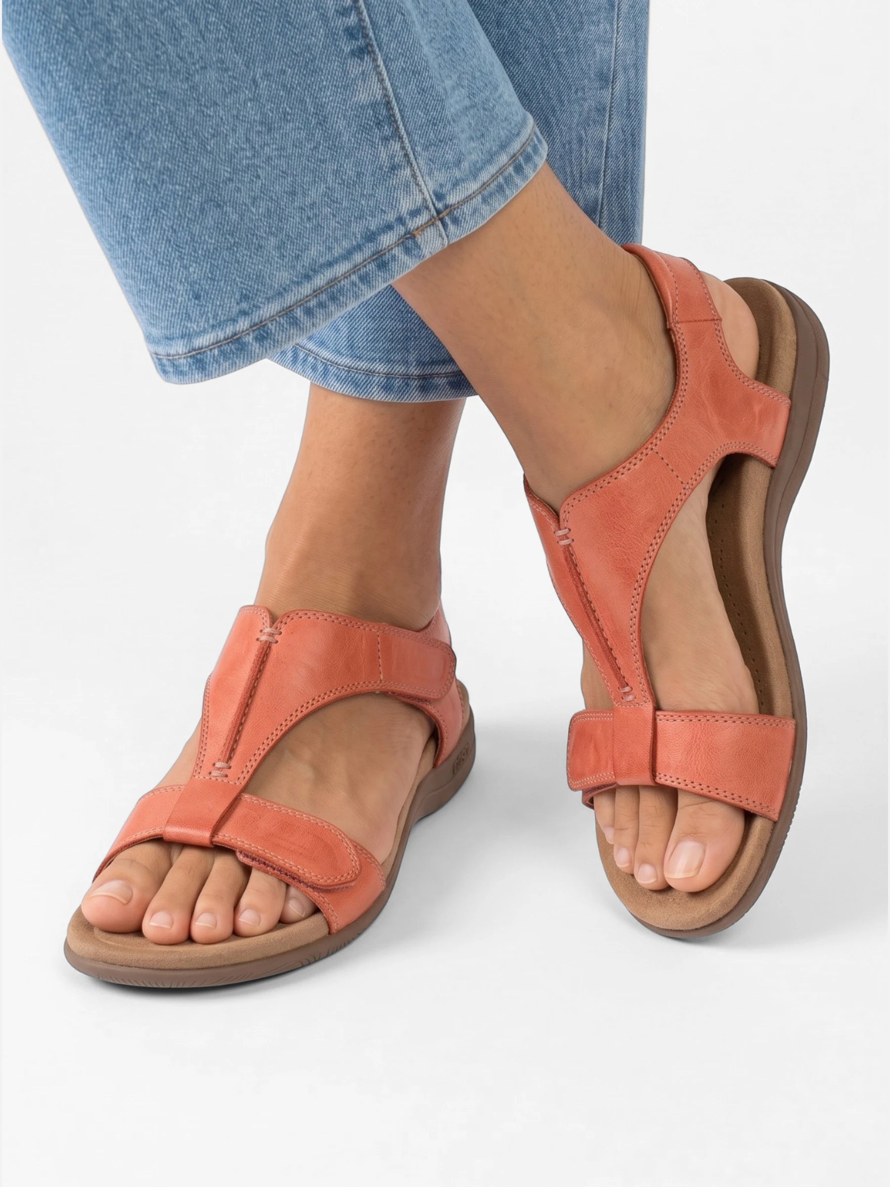 Sandales Femme Plates Confort à Scratch