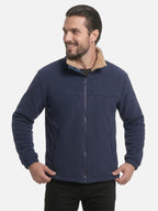 Veste Polaire Homme Col Sherpa Zippée