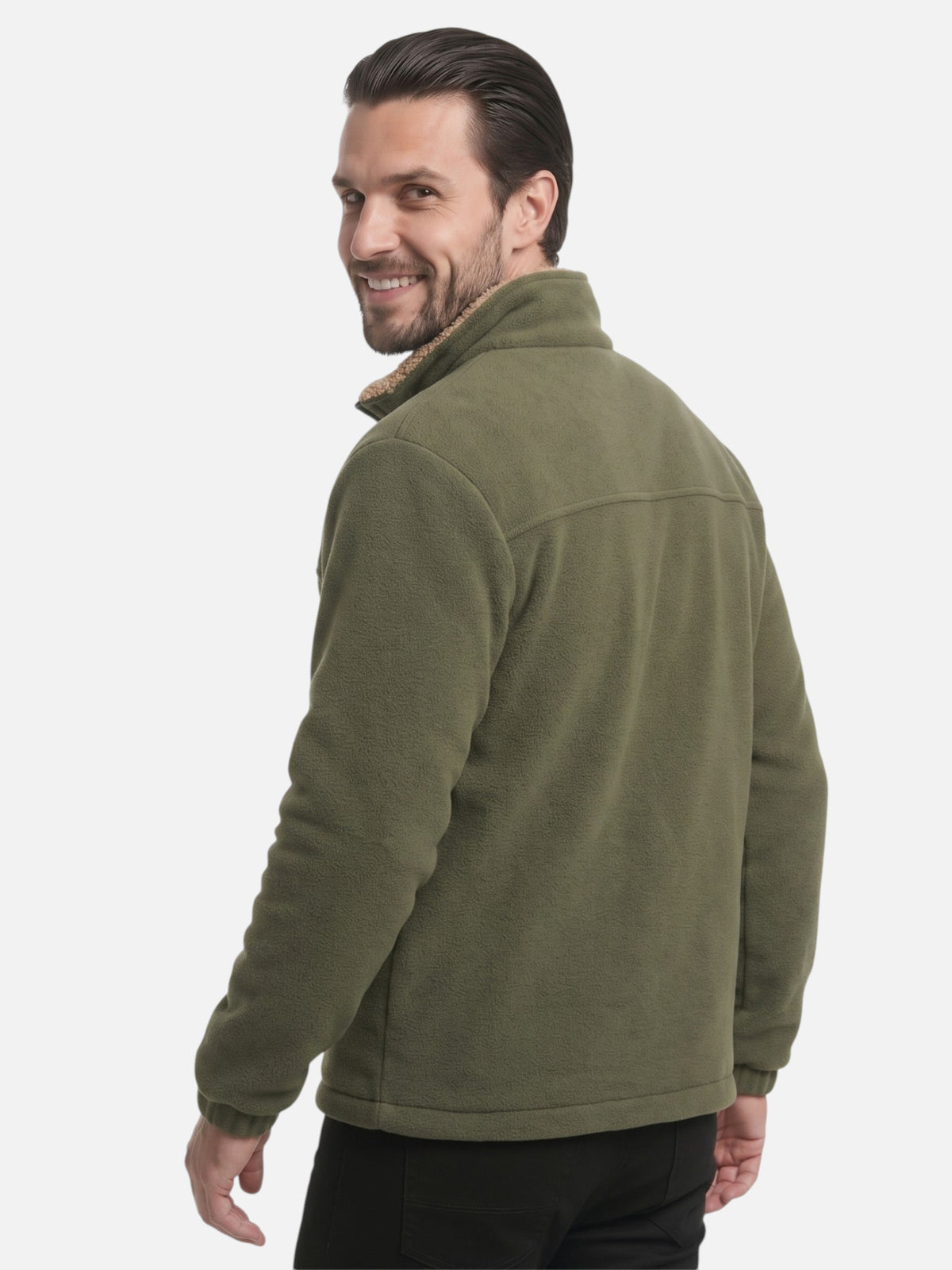 Veste Polaire Homme Col Sherpa Zippée