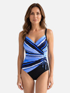 Maillot de Bain Femme Une Pièce Col V Croisé