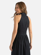 Robe Longue Femme Col Halter Dos Dégagé