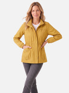 Veste Femme Imperméable Style Utilitaire Taille Cordon