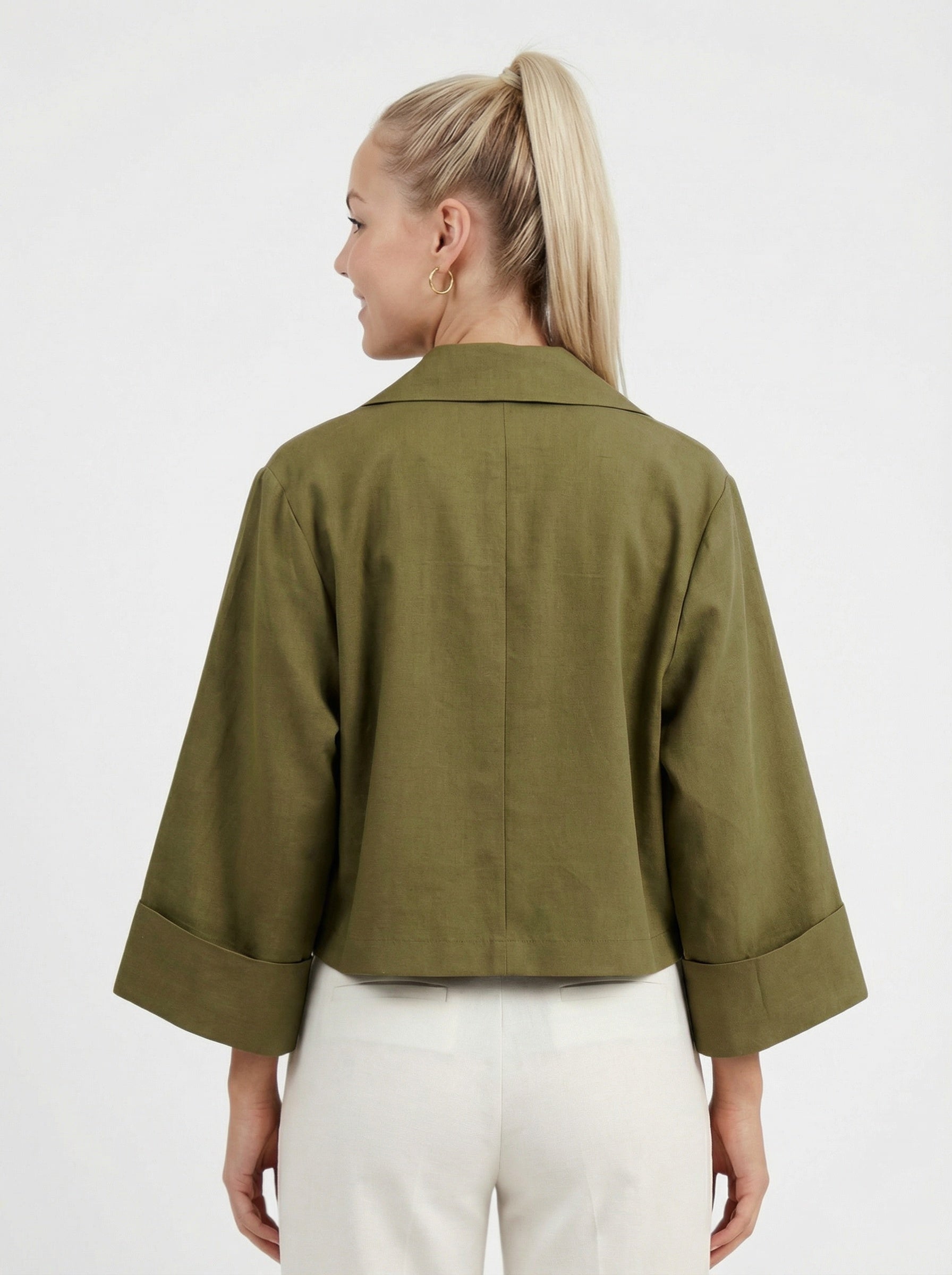 Blazer court élégant d’été pour femme