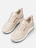 Baskets Compensées Femme Semelle Épaisse Lacets