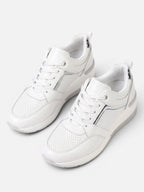 Baskets Compensées Femme Semelle Épaisse Lacets