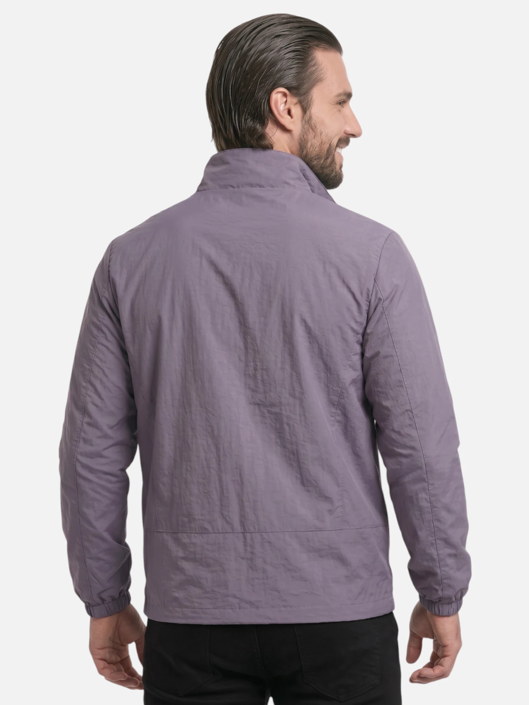 Veste légère homme coupe-vent et respirante à fermeture zippée