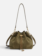 Sac Seau Femme Suédine à Cordon Chaîne