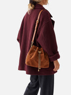 Sac Seau Femme Suédine à Cordon Chaîne