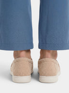 Mocassin femme texturé – semelle légère et style casual chic