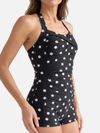 Maillot de Bain Femme Style Vintage Pois