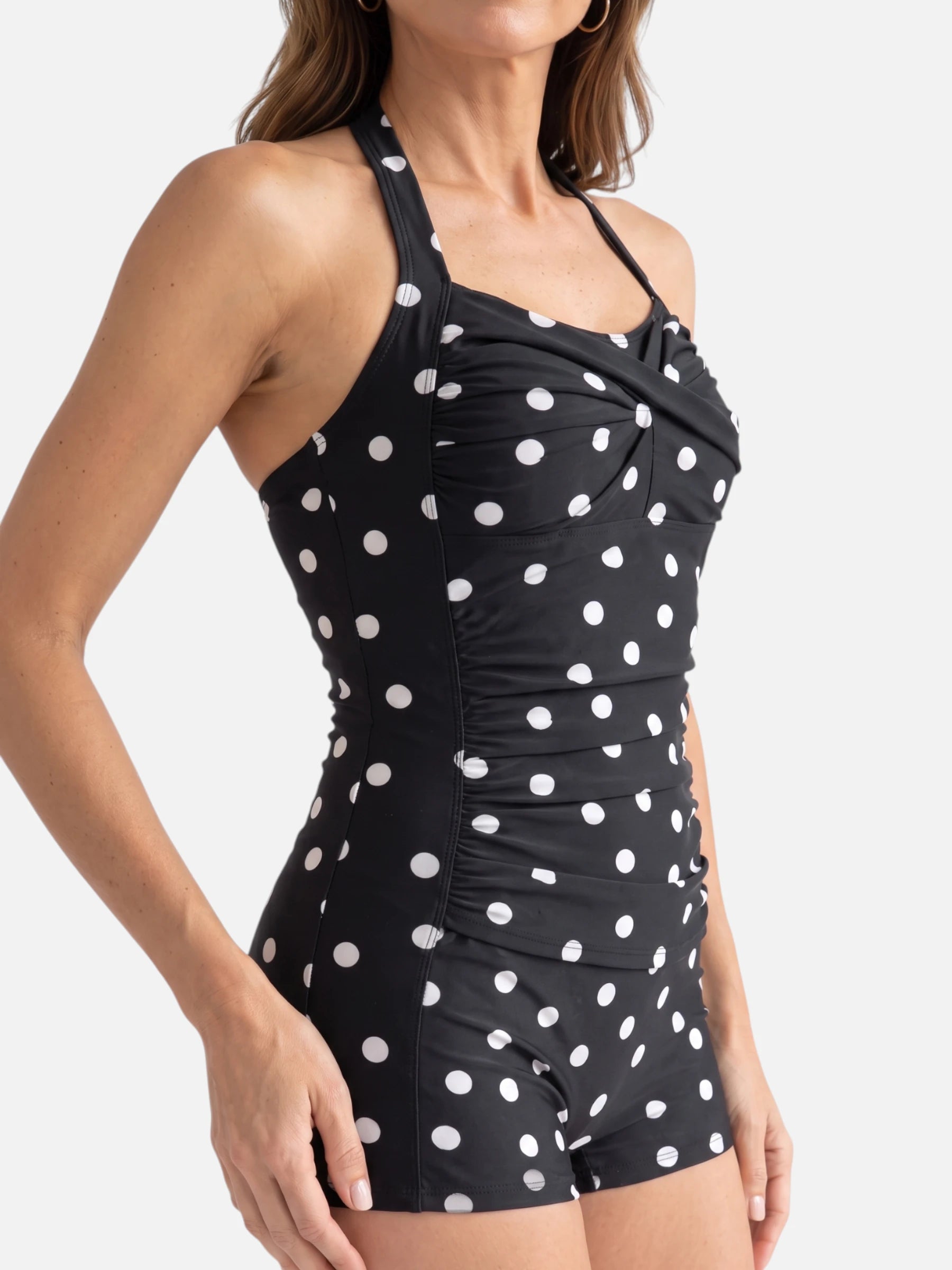 Maillot de Bain Femme Style Vintage Pois