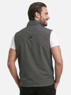Gilet sans manches homme – multi-poches et col montant