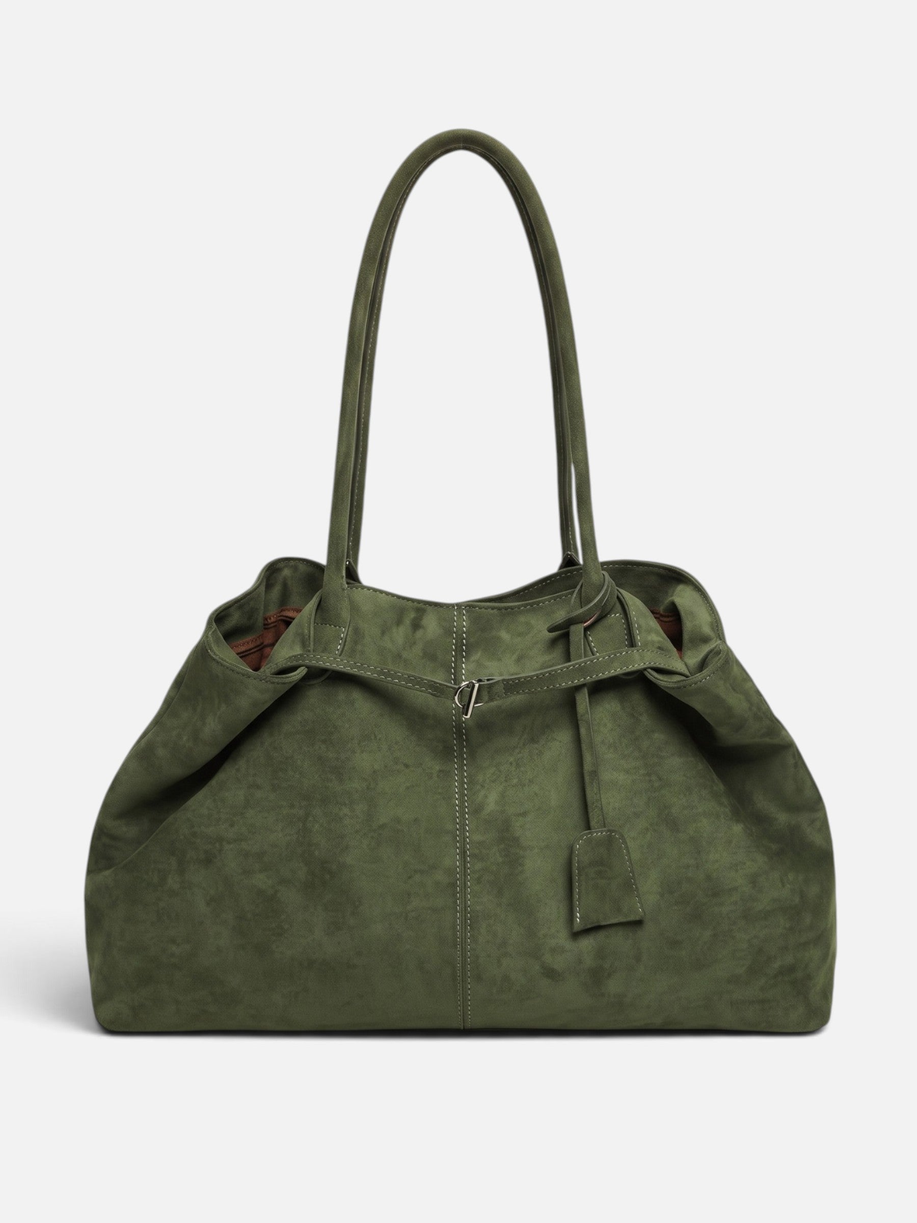 Sac Cabas Femme Effet Daim À Boucle