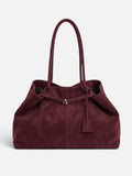 Sac Cabas Femme Effet Daim À Boucle