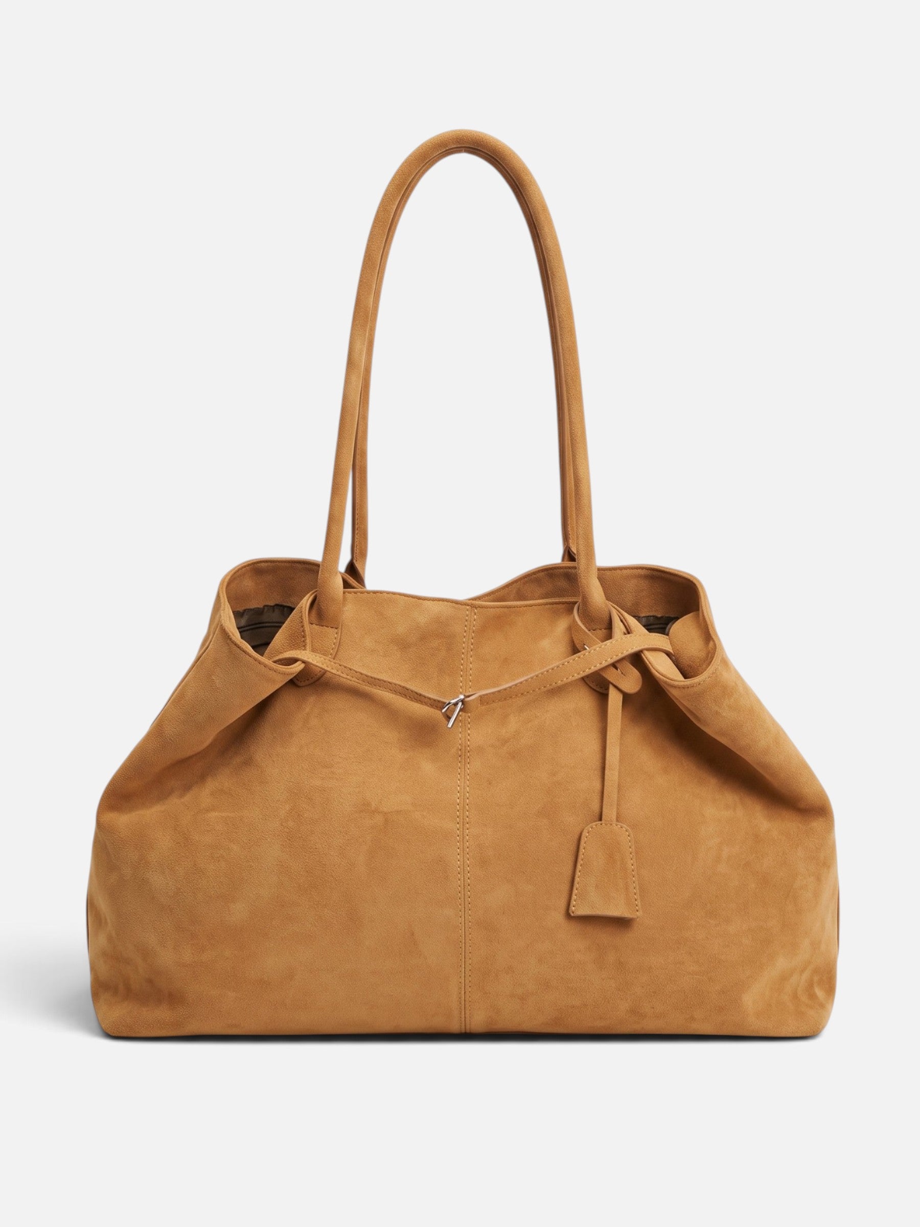 Sac Cabas Femme Effet Daim À Boucle