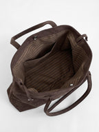 Sac Cabas Femme Effet Daim À Boucle