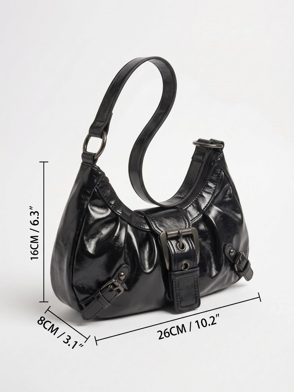 Sac Porté Épaule Femme Cuir à Boucle