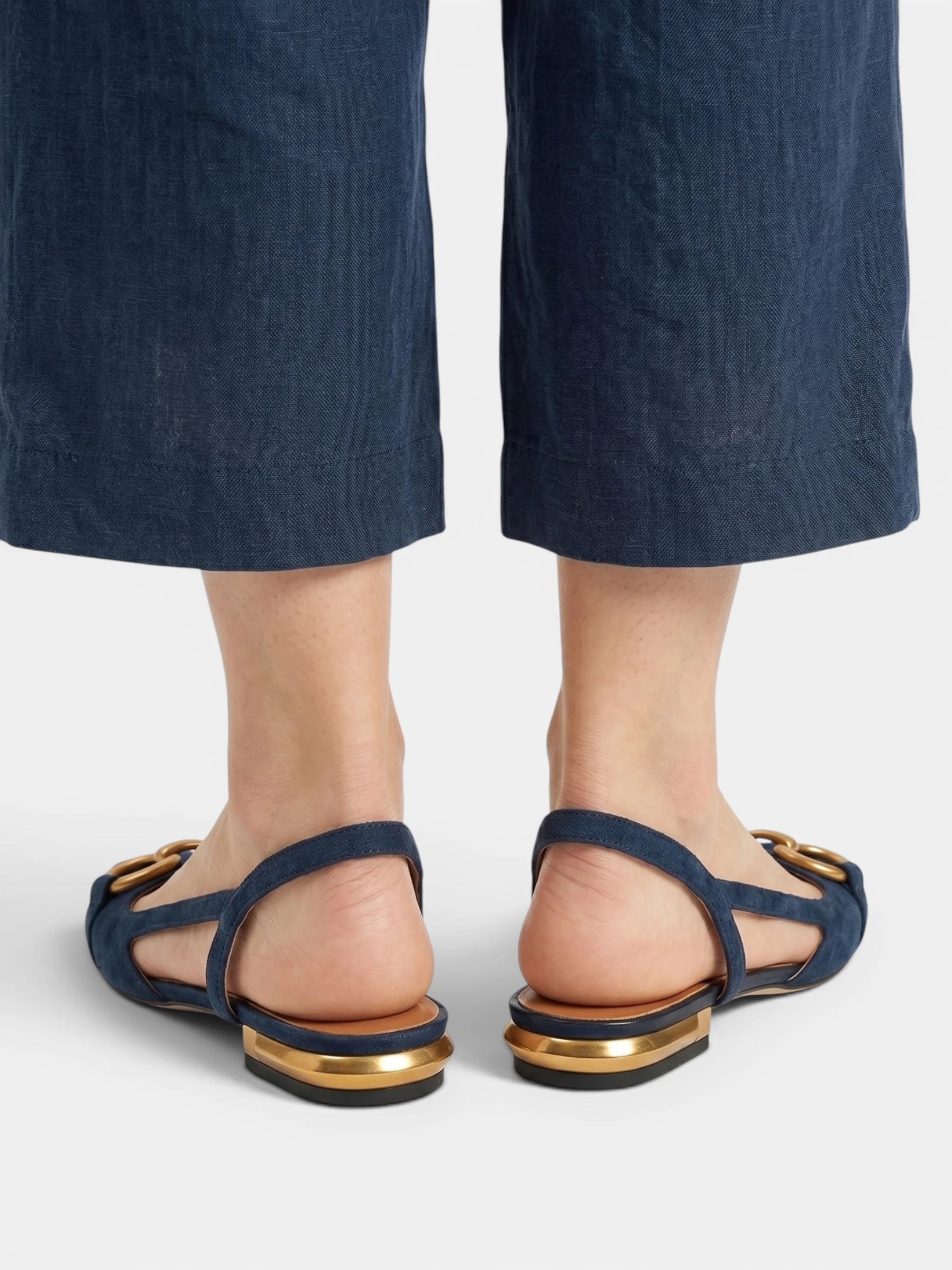 Ballerines Femme Slingback à Bout Carré Plates