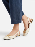Ballerines Femme Slingback à Bout Carré Plates
