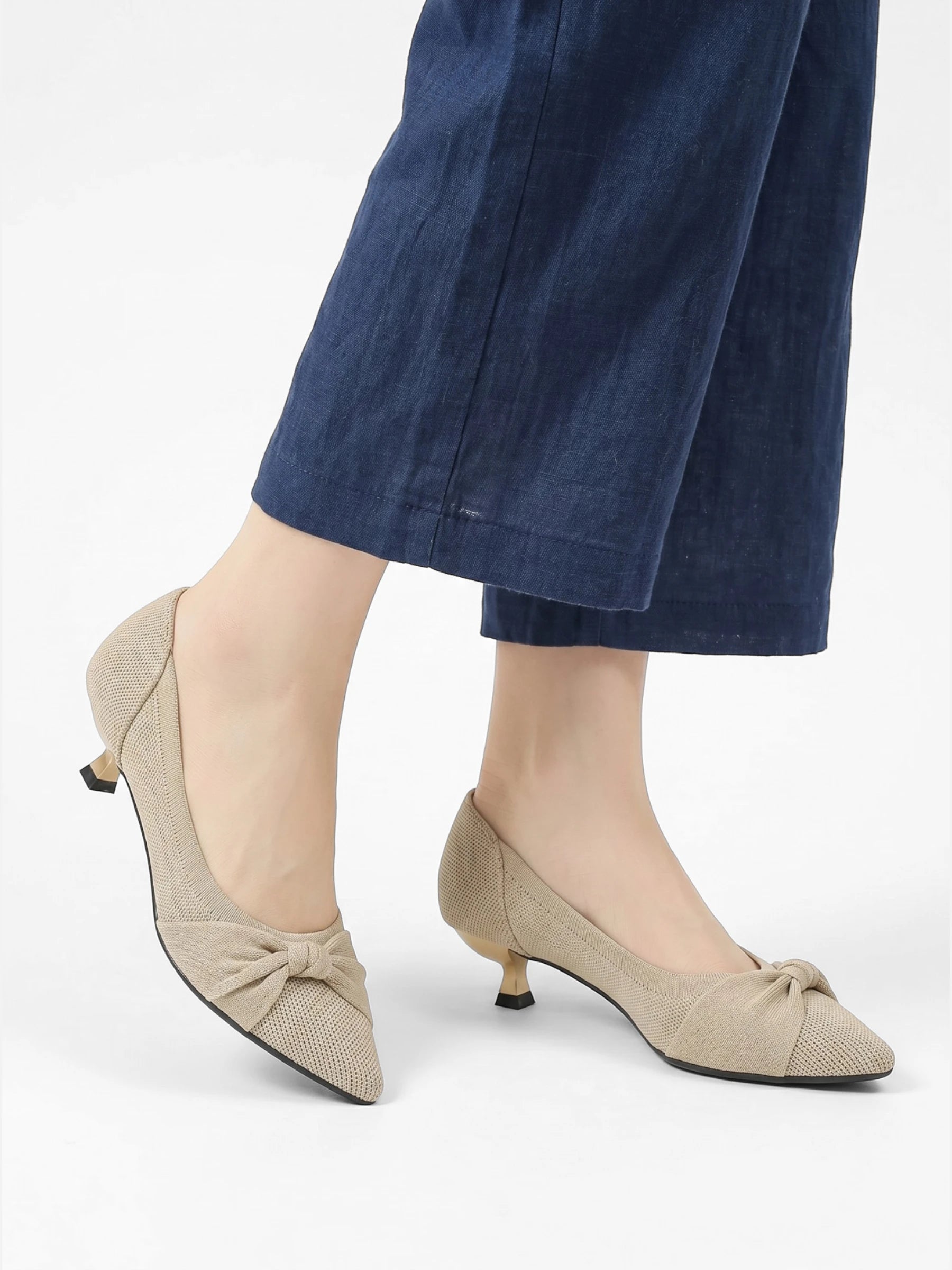Escarpins Femme Kitten Heel Bout Pointu