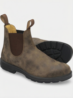 Bottes chelsea classiques en cuir pour homme