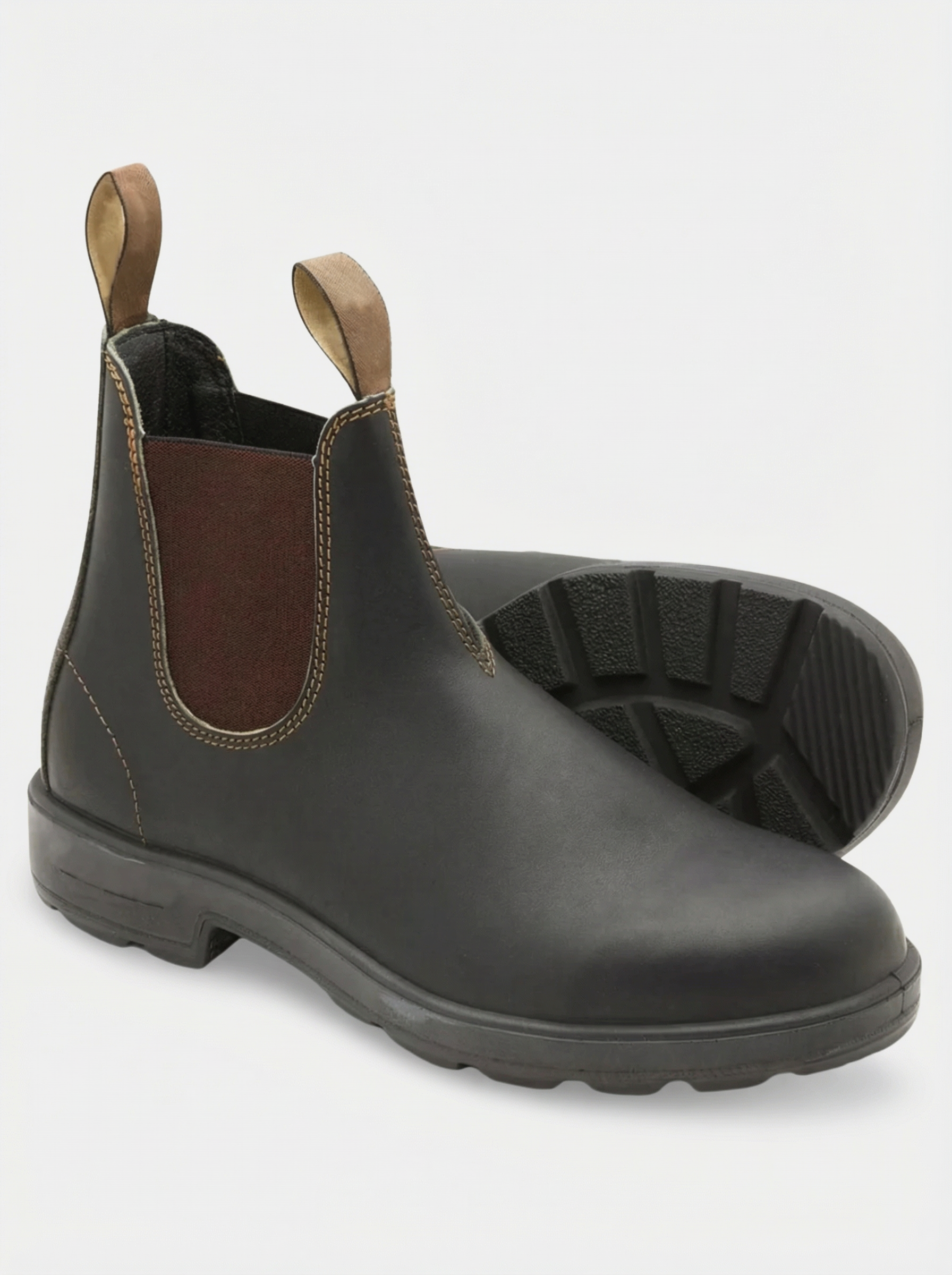 Bottes chelsea classiques en cuir pour homme
