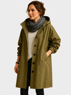 Women's Waterproof Hooded Oversized Long Coat