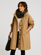 Women's Waterproof Hooded Oversized Long Coat