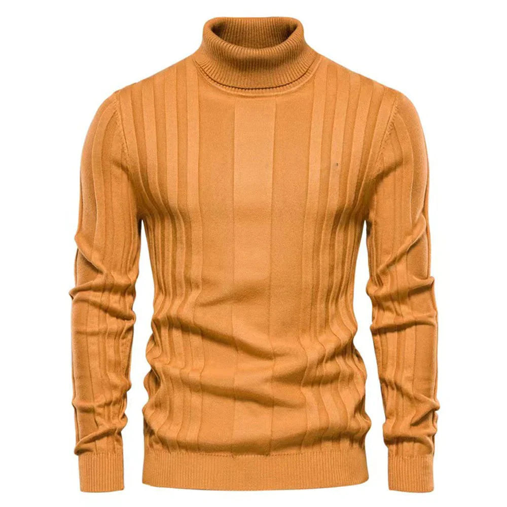 Pull à col roulé slim pour hommes