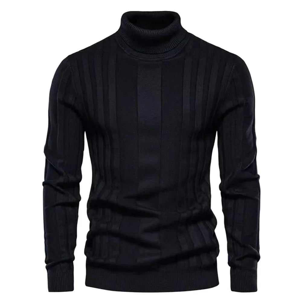 Pull à col roulé slim pour hommes