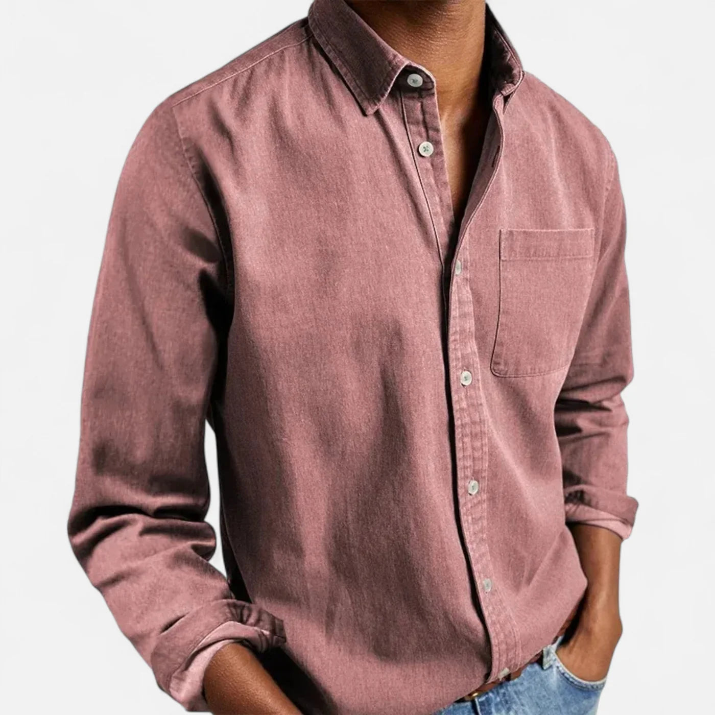Chemise homme classique à manches longues