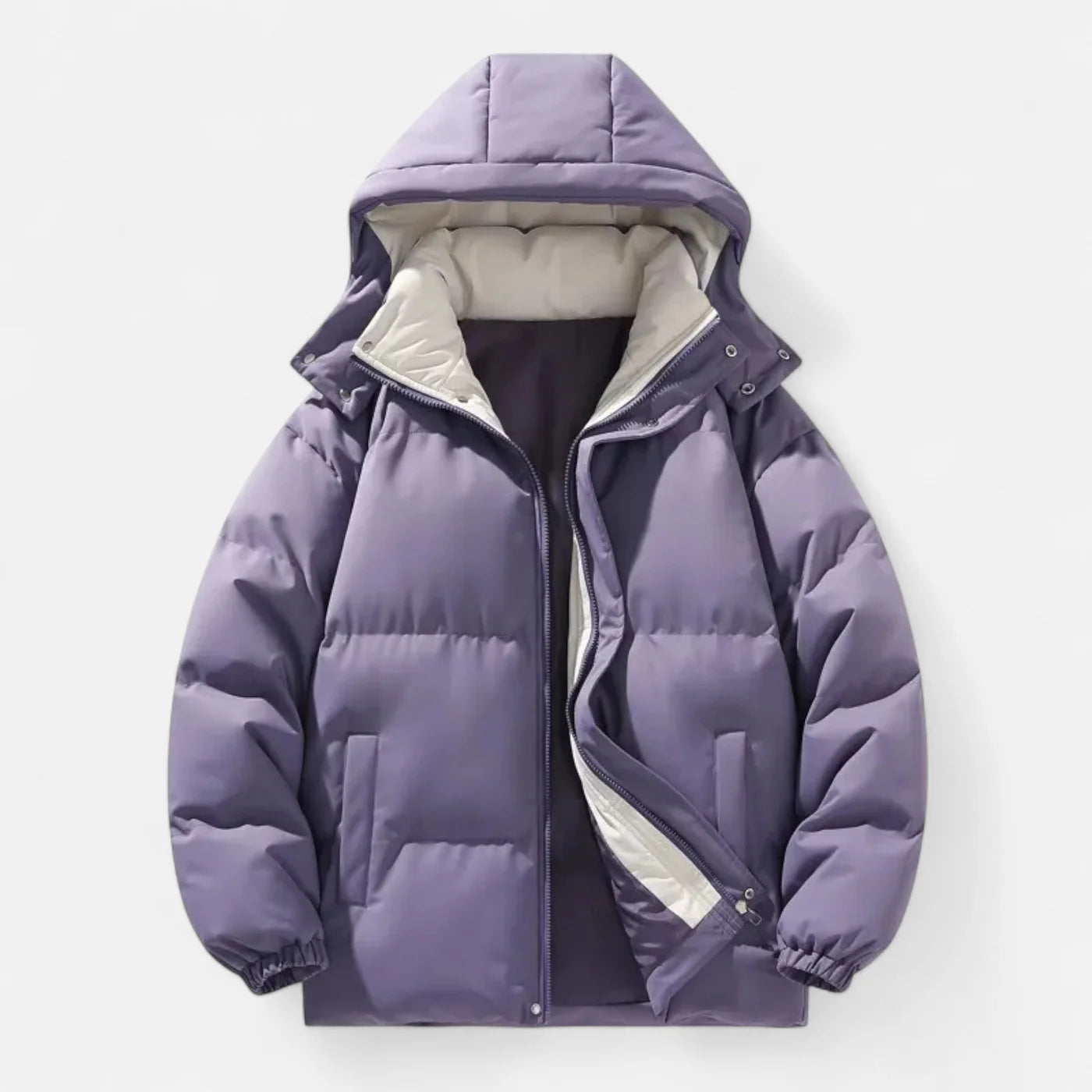 Veste matelassée pour homme à capuche amovible