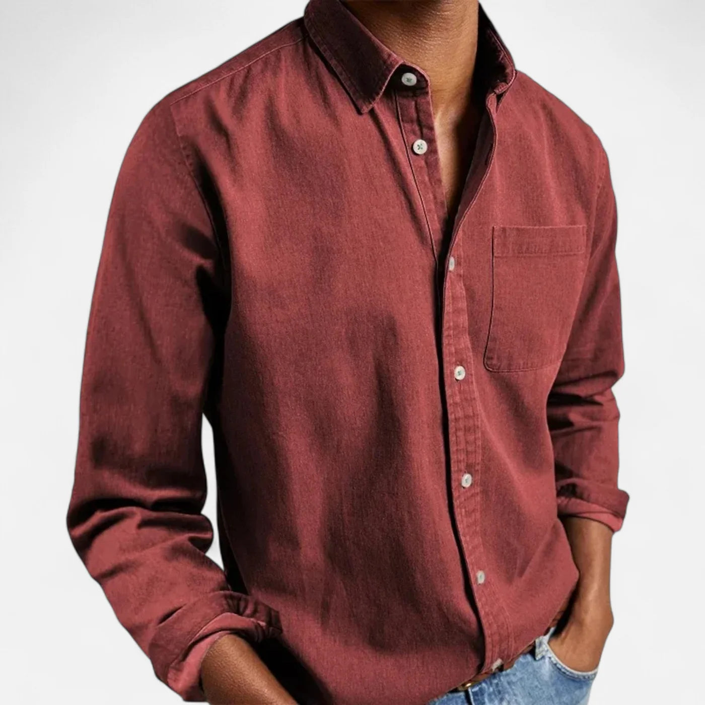 Chemise homme classique à manches longues