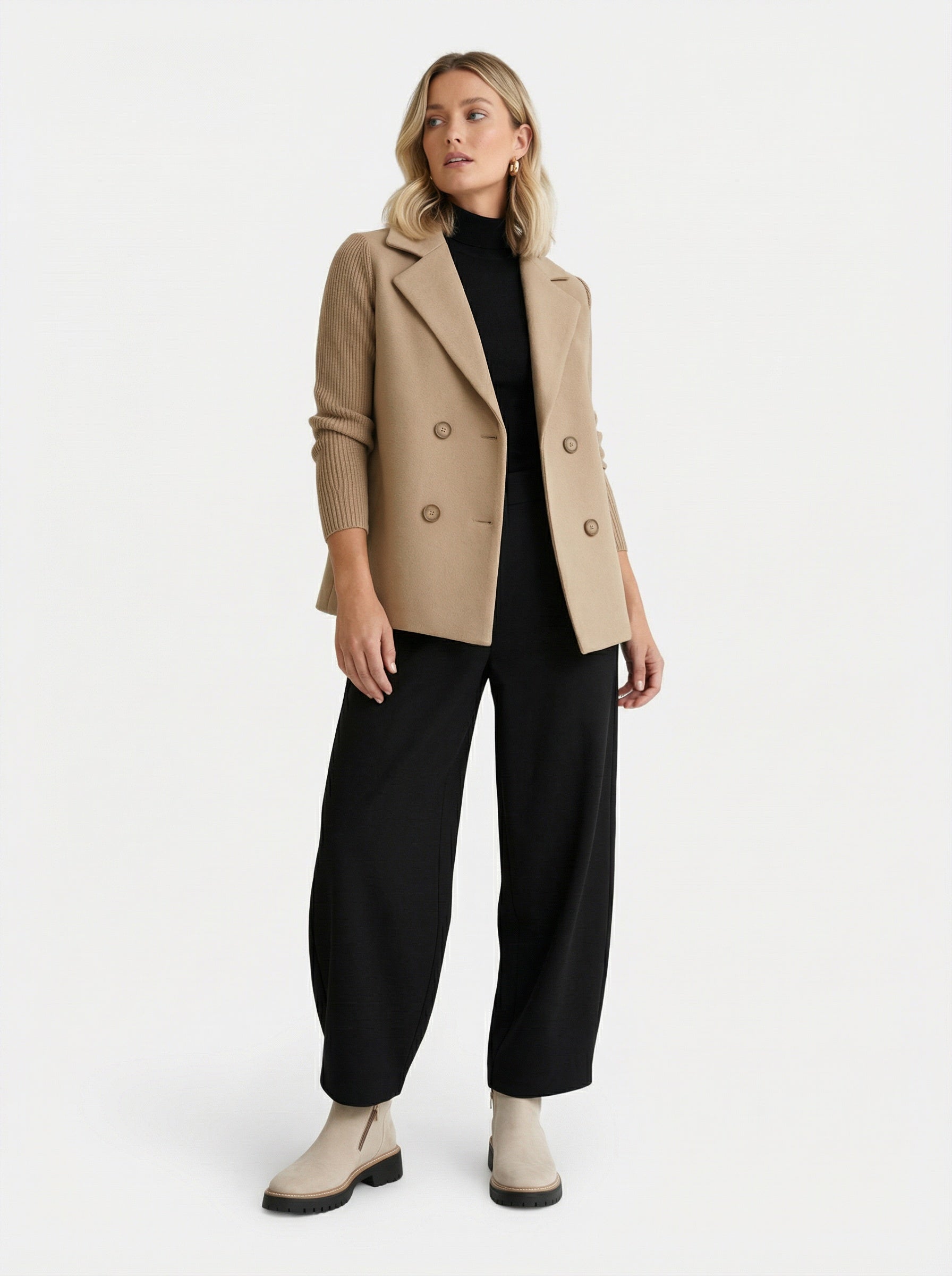 Bottines à semelle crantée avec zip latéral pour femme