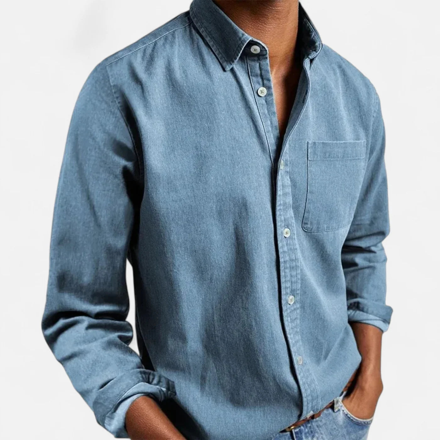 Chemise homme classique à manches longues
