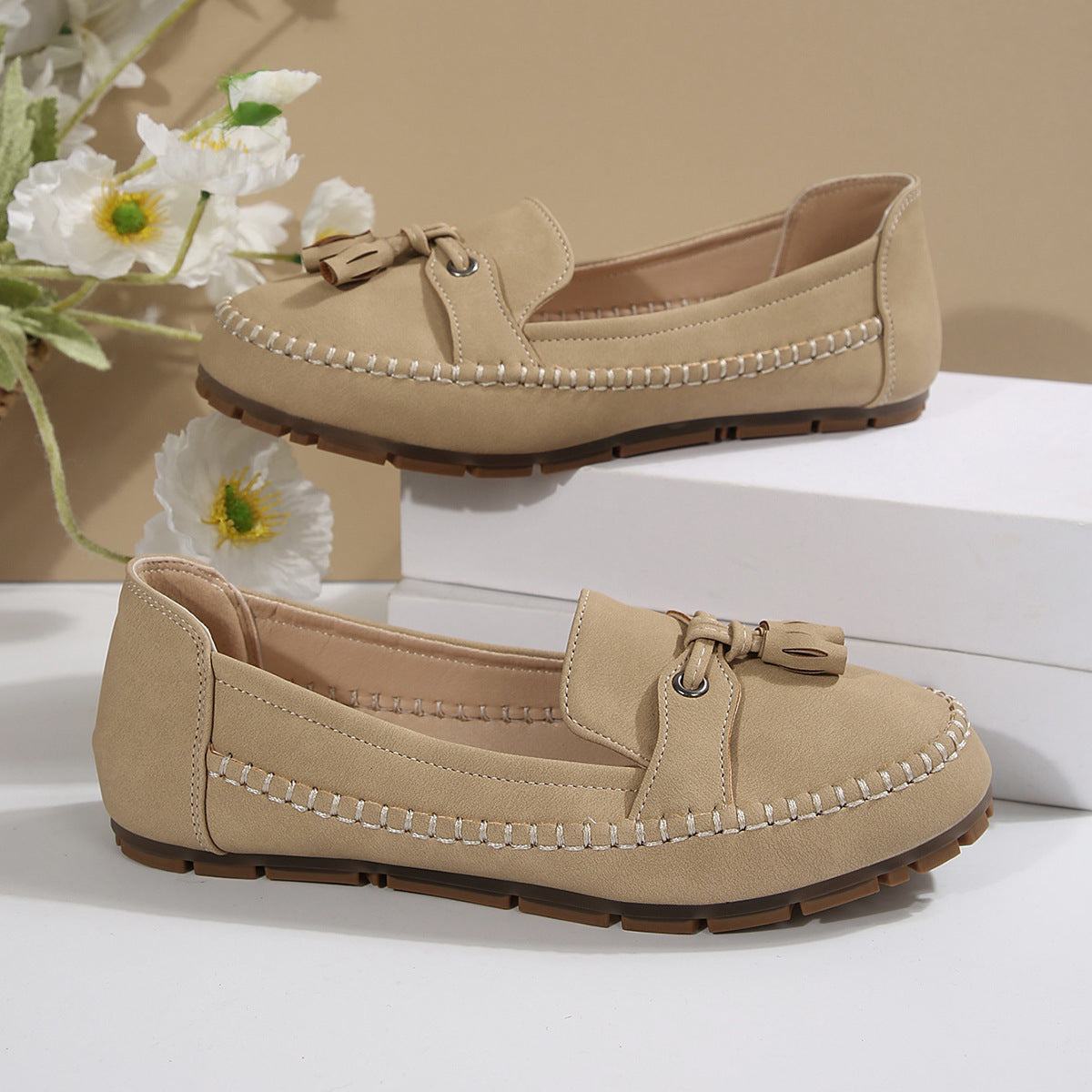 Mocassins femme élégants confortables style décontracté