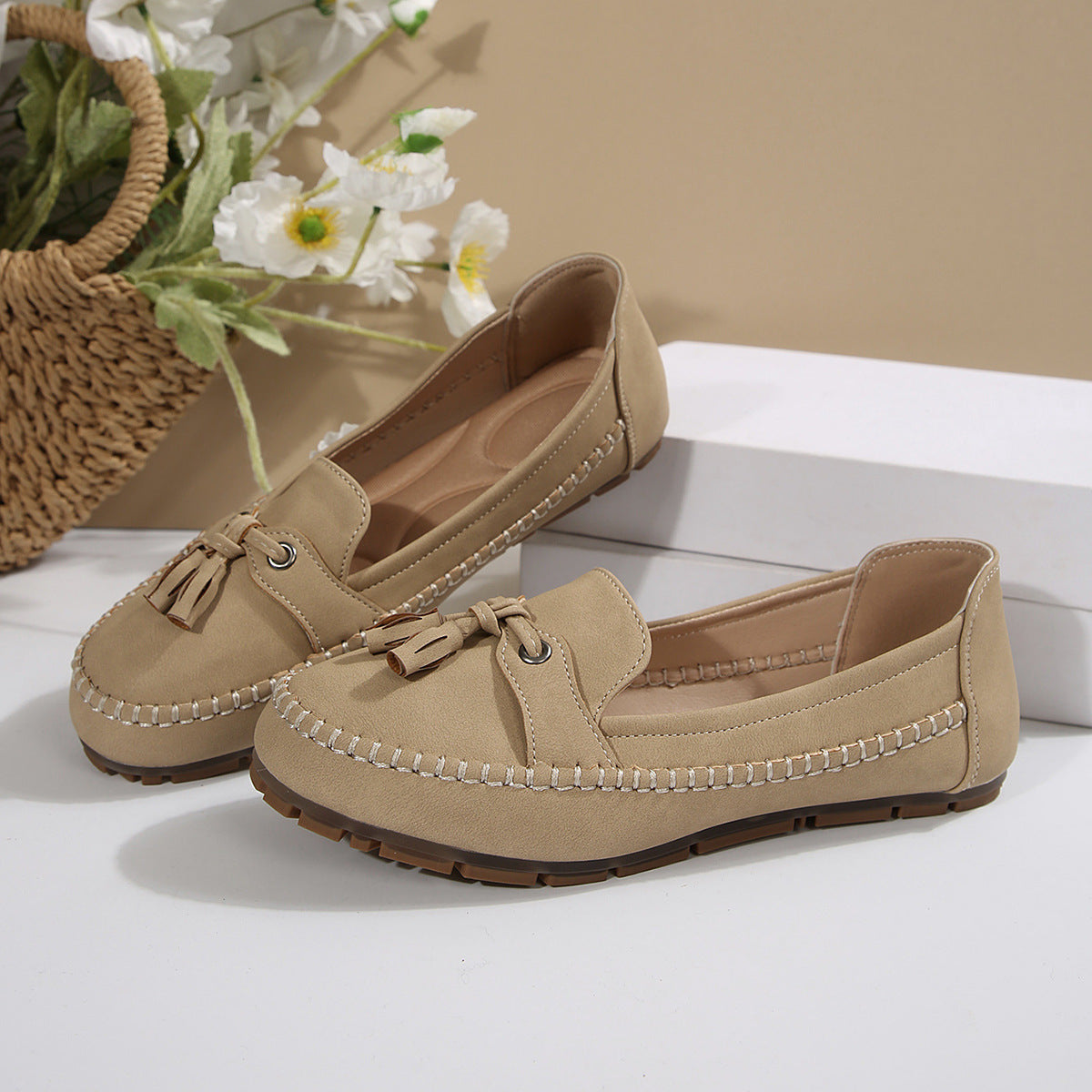Mocassins femme élégants confortables style décontracté