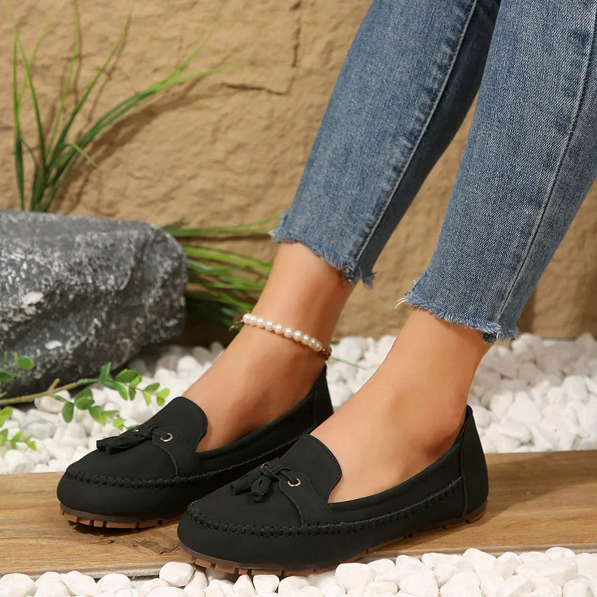 Mocassins femme élégants confortables style décontracté