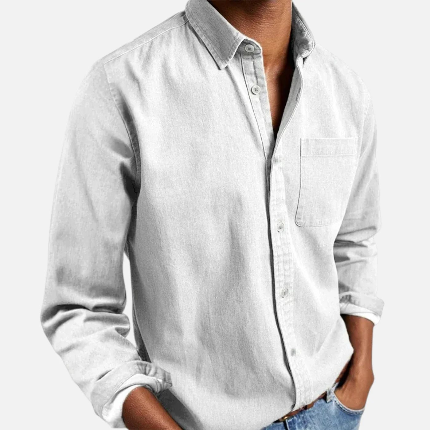 Chemise homme classique à manches longues
